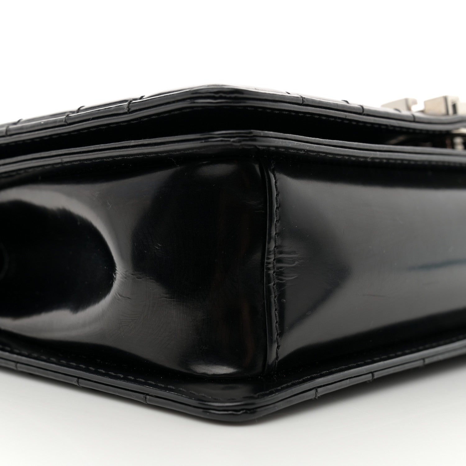 Chanel Glazed Calfskin Medium Boy Flap Black 9 of 13