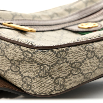 Gucci Soft GG Supreme Monogram Medium Ophidia Belt Bag Dark Brown 8 of 9