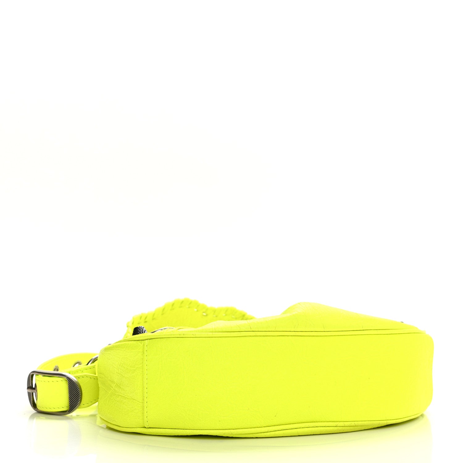 Balenciaga Agneau Arena Le Cagole Shoulder Bag XS Fluo Yellow 4 of 11