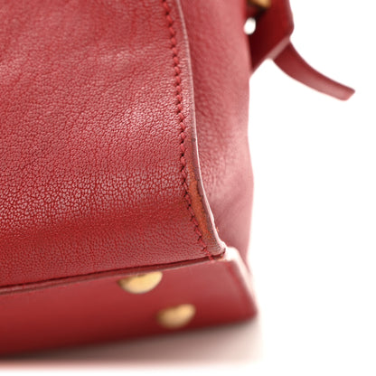 Saint Laurent Sheepskin Small Cabas ChYc  Red 10 of 13
