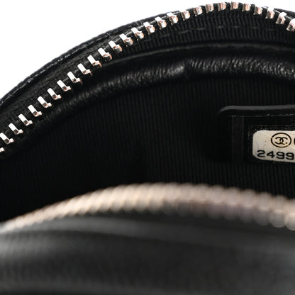 Chanel Iridescent Caviar Quilted Zip Around Classic Coin Purse Black 7 of 8