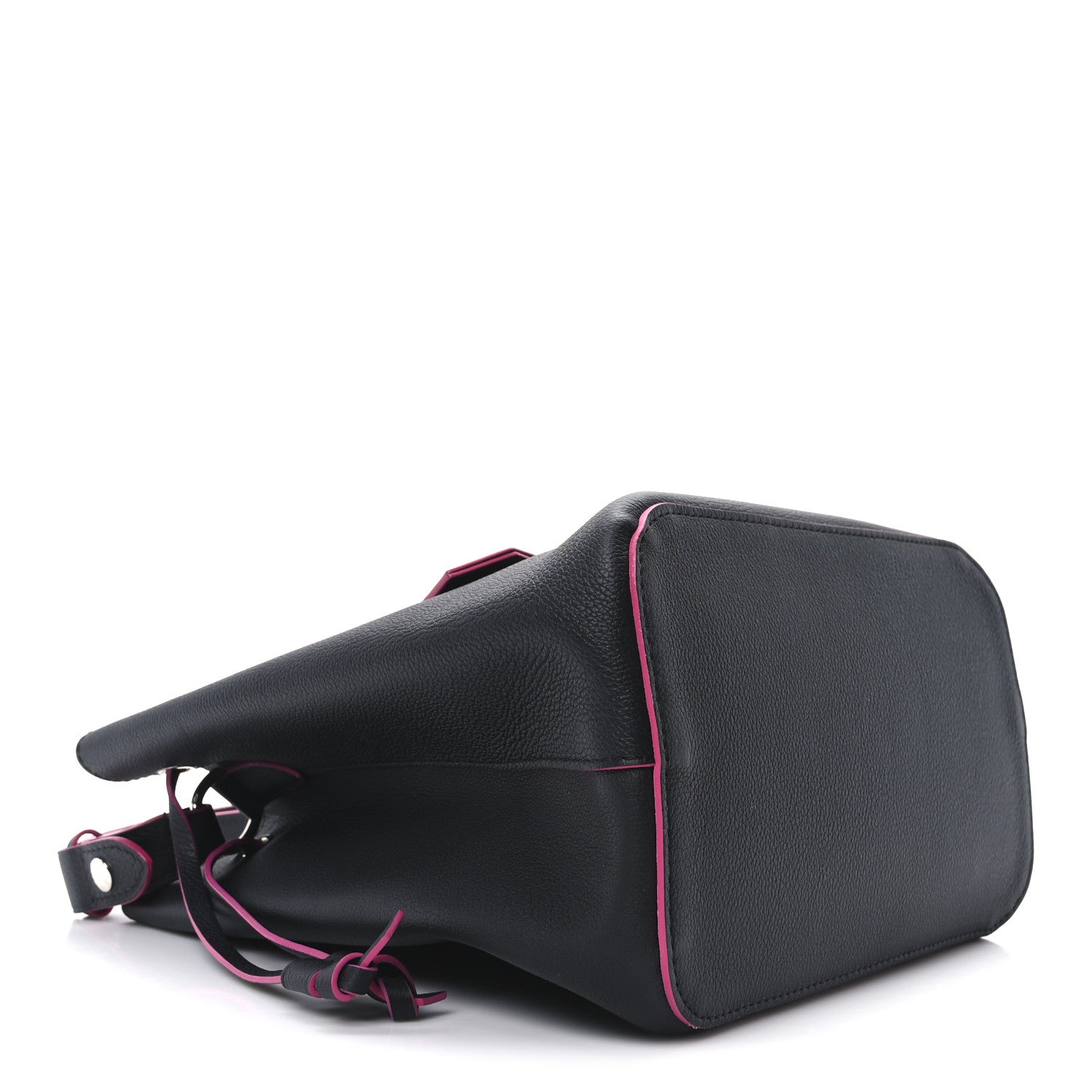 Louis Vuitton Calfskin Lockme Bucket Black 4 of 9