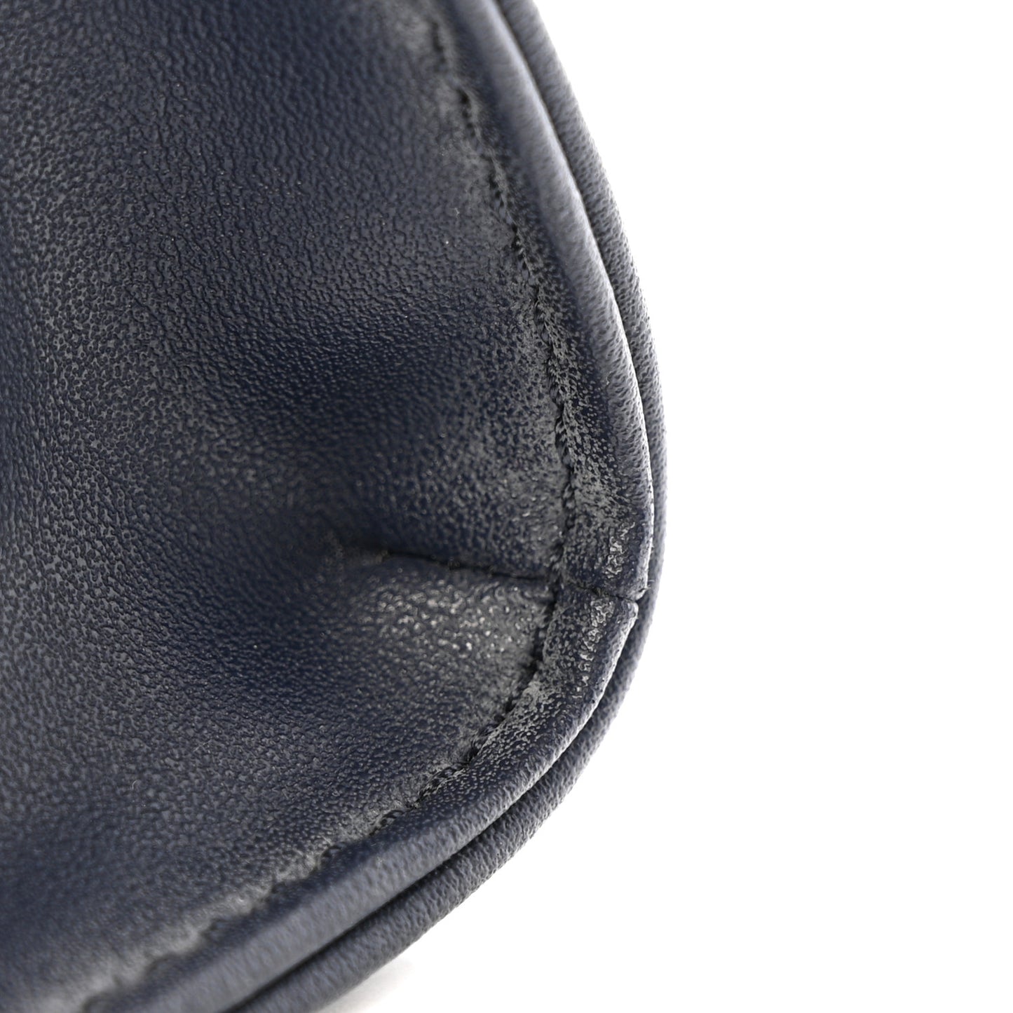 Vegan Leather Small Shopping Bag Navy