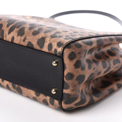 Dolce & Gabbana Dauphine Leopard Print Medium Miss Sicily Shopper Tote Naturale 8 of 12