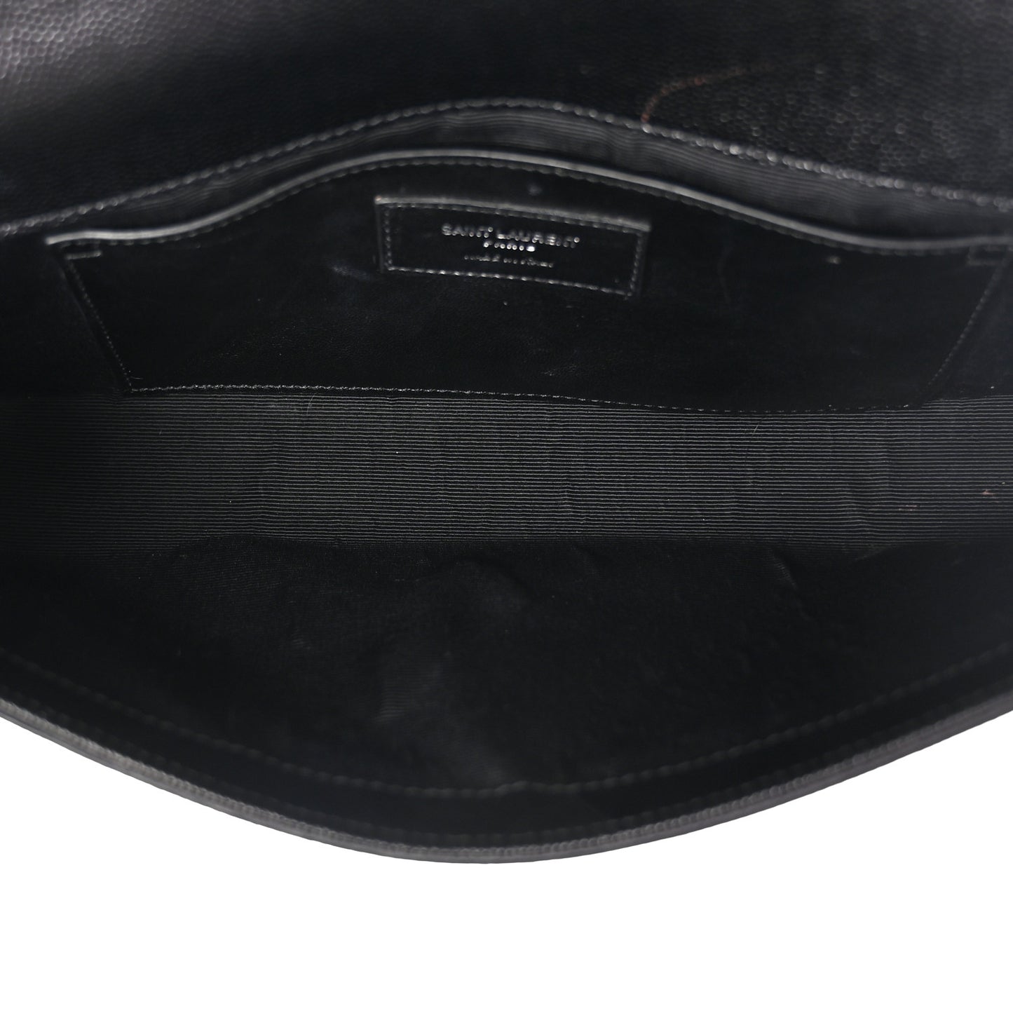 Grain De Poudre Monogram Cassandre Clutch Black