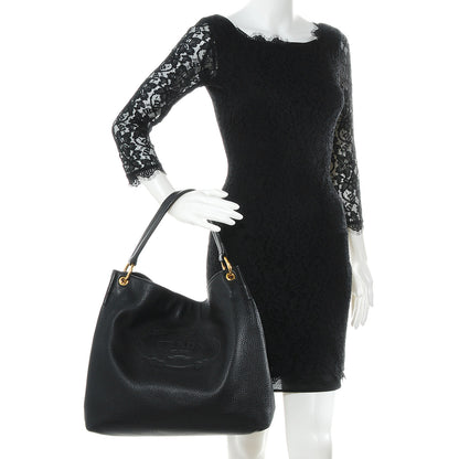 Prada Vitello Daino Hobo Nero Black 2 of 10