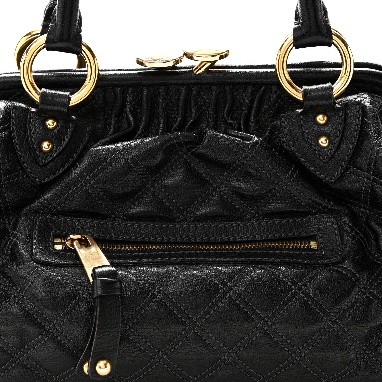 Marc Jacobs Calfskin Quilted Stam Black 7 of 9