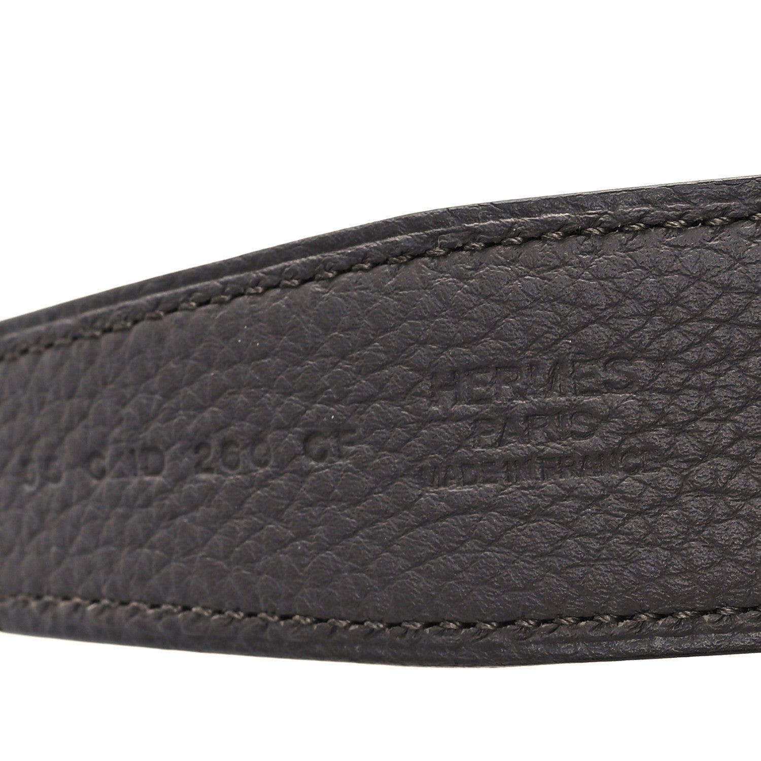 Hermes Box 135 Togo 32mm H Belt 95 38 Black Etain 3 of 5