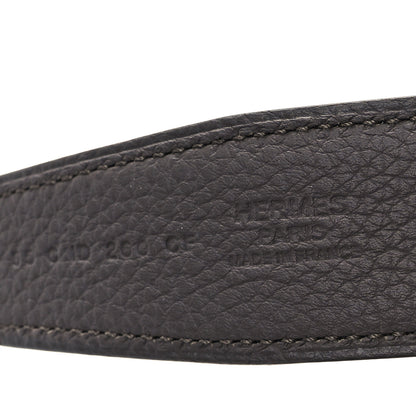 Hermes Box 135 Togo 32mm H Belt 95 38 Black Etain 3 of 5