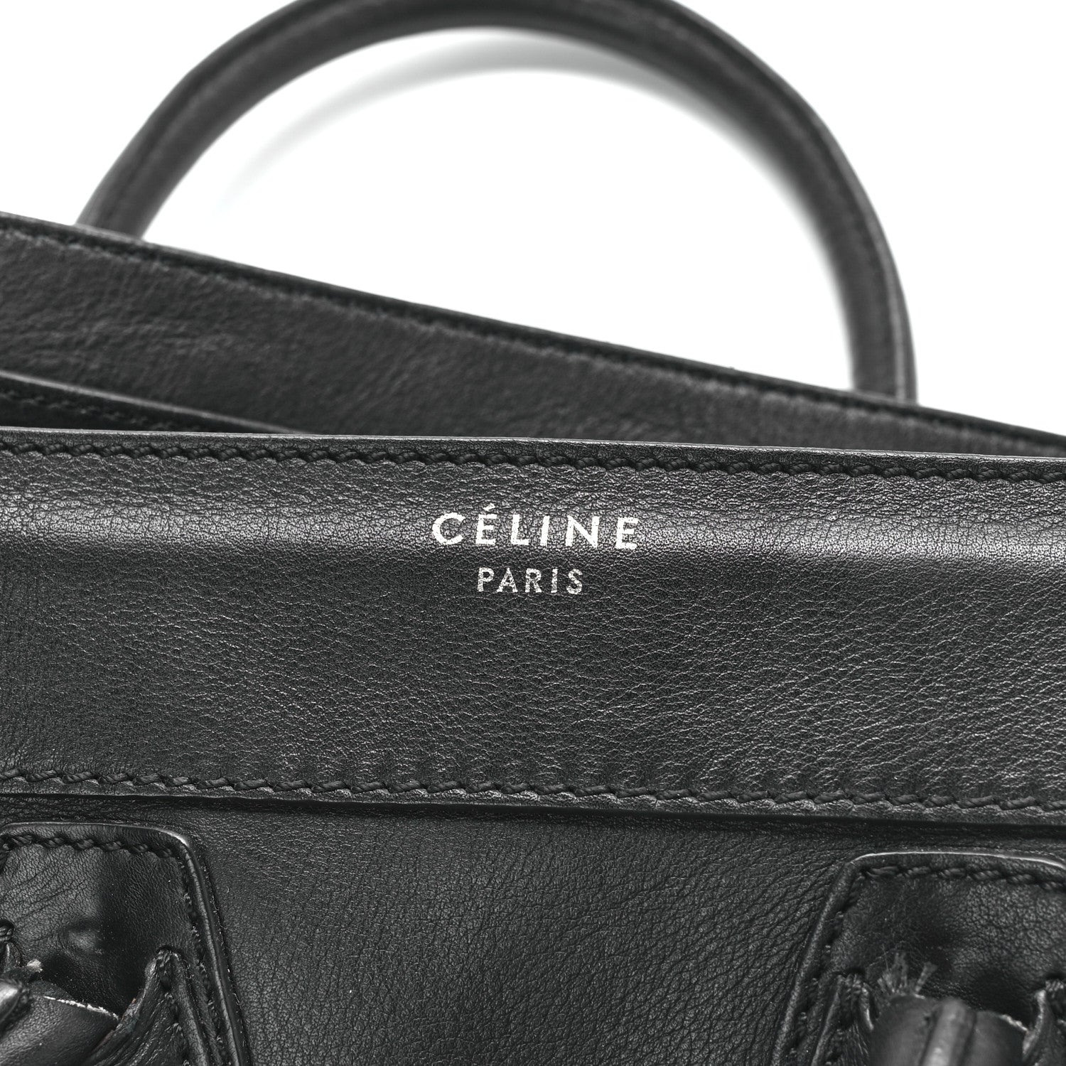 Celine Smooth Calfskin Micro Luggage Black 8 of 12