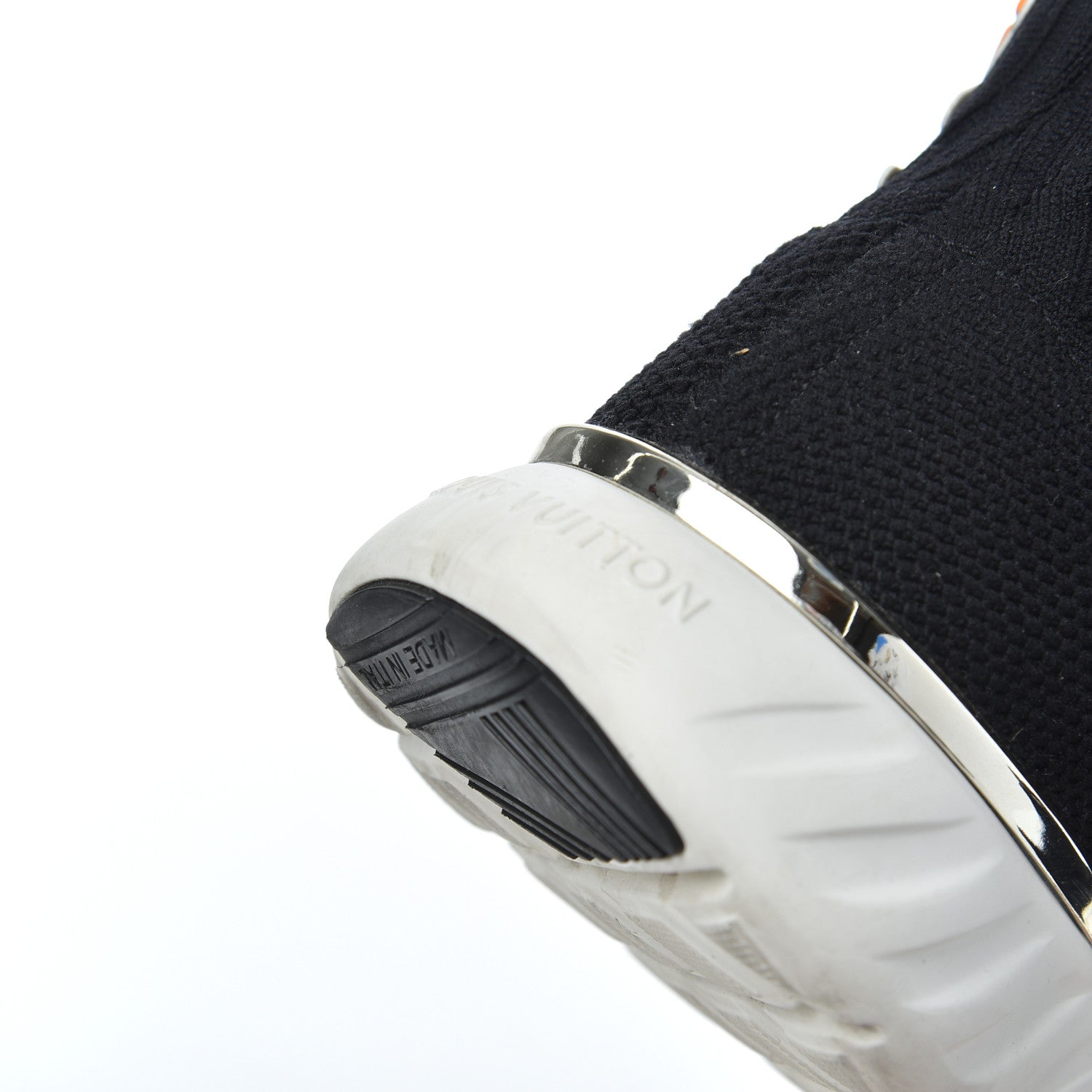 Louis Vuitton Stretch Fabric LV Black Heart Sock Sneaker 39 Black 16 of 18