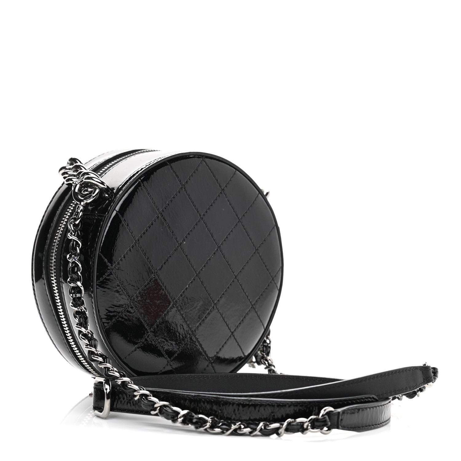 Chanel Patent Round As Earth Evening Bag Black 3 of 11