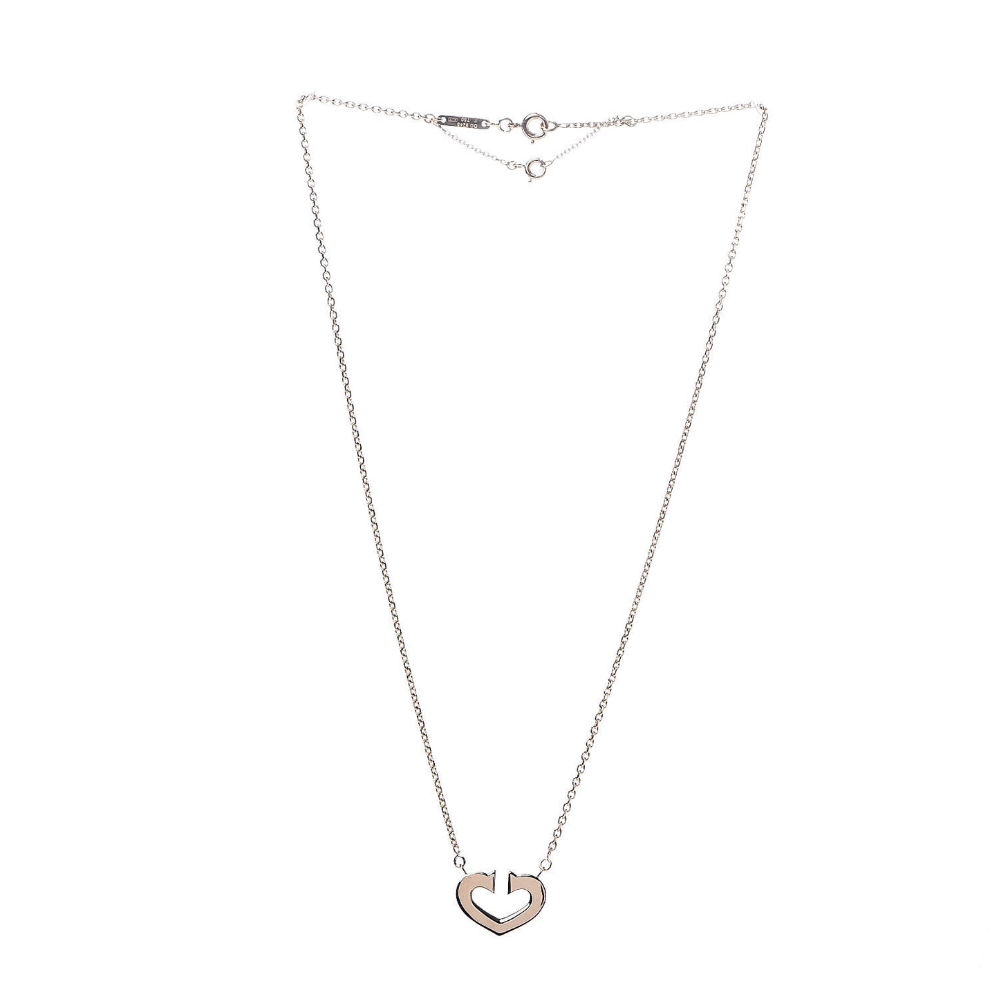 CARTIER 18K Yellow Gold Medium Hearts and Symbols Necklace