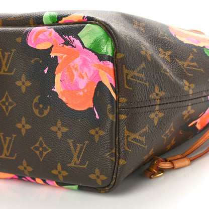 Louis Vuitton Monogram Roses Neverfull MM 9 of 10