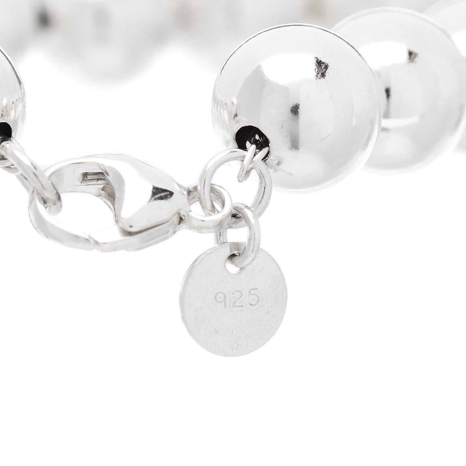 Tiffany Sterling Silver 10mm HardWear Ball Bracelet 4 of 4