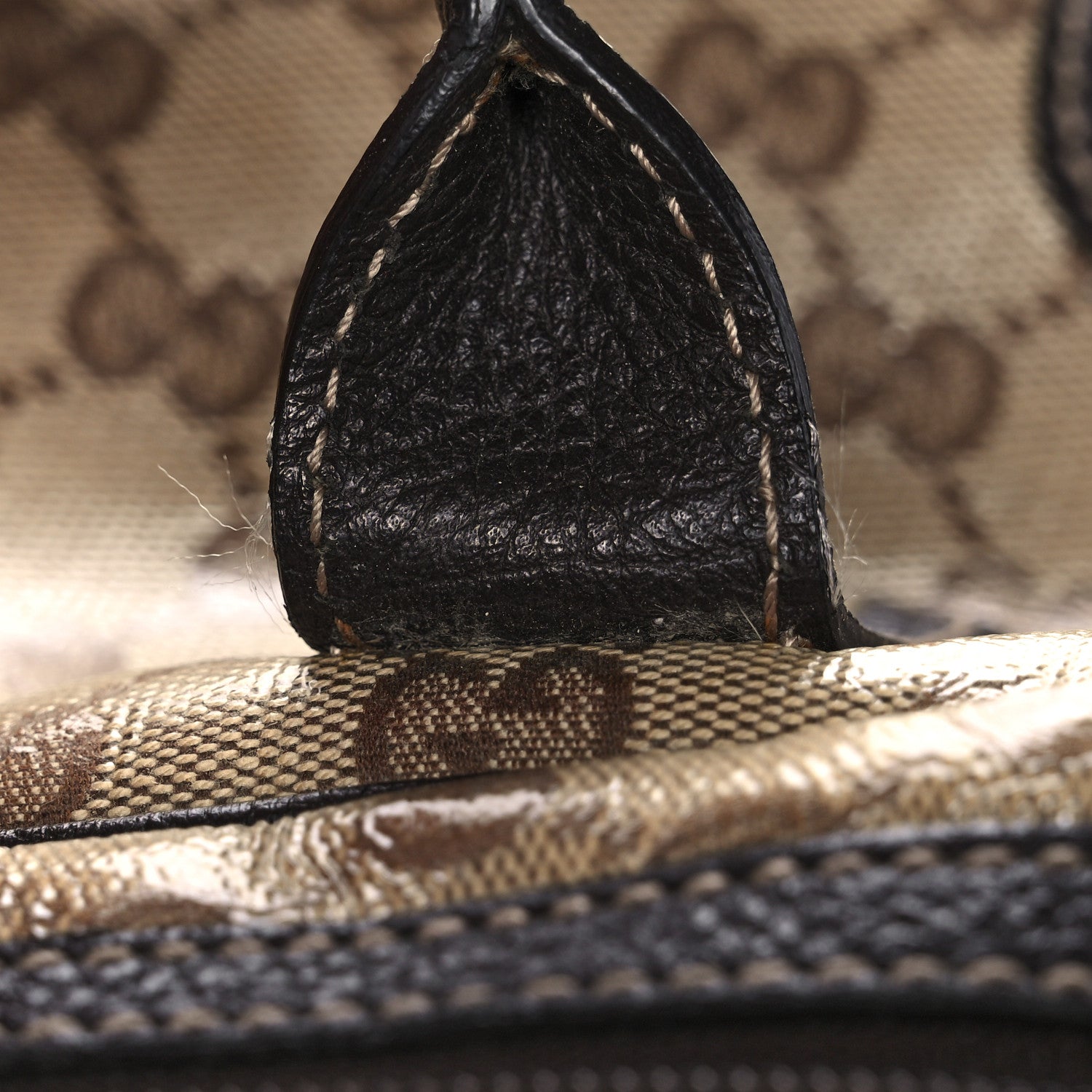 Gucci Crystal Monogram Web Princy Boston Brown 21 of 21