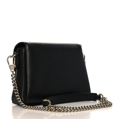 Gucci Dollar Calfskin Interlocking G Crossbody Bag Black 3 of 9