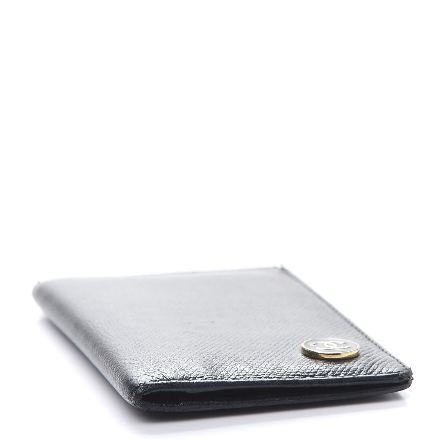 Chanel Grained Calfskin Small CC Button Pocket Agenda Cover Black 4 of 10