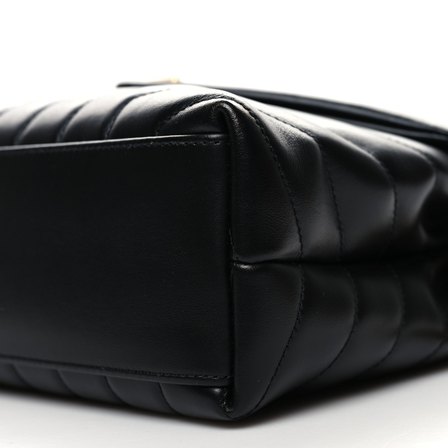 Saint Laurent Calfskin Y Quilted Monogram Small Loulou Chain Satchel Black 11 of 11