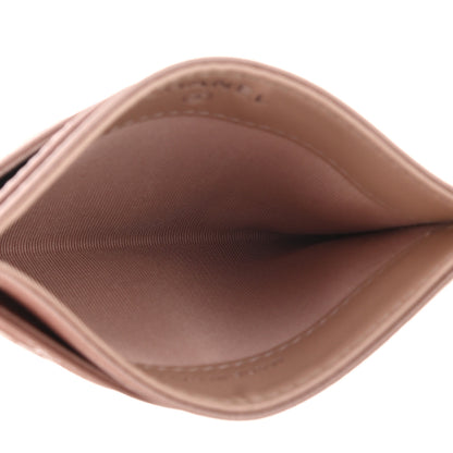 Chanel Goatskin Camellia Embossed Card Holder Light Pink 5 of 12