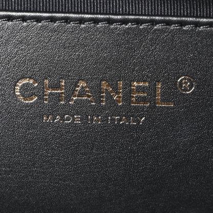 Chanel Cashmere Tweed Quilted CC Links Hobo Black Grey 6 of 11