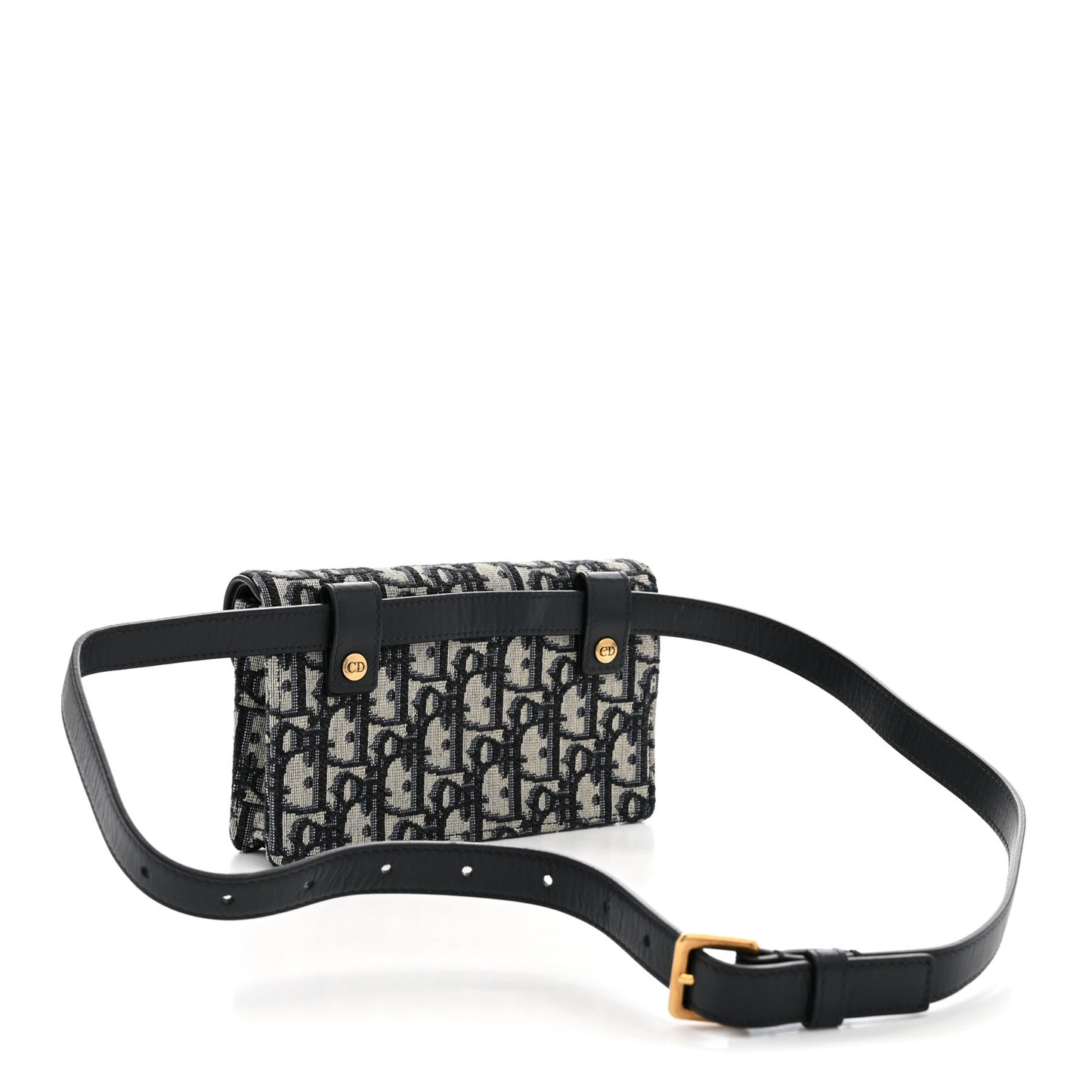 Oblique Saddle Belt Bag Blue