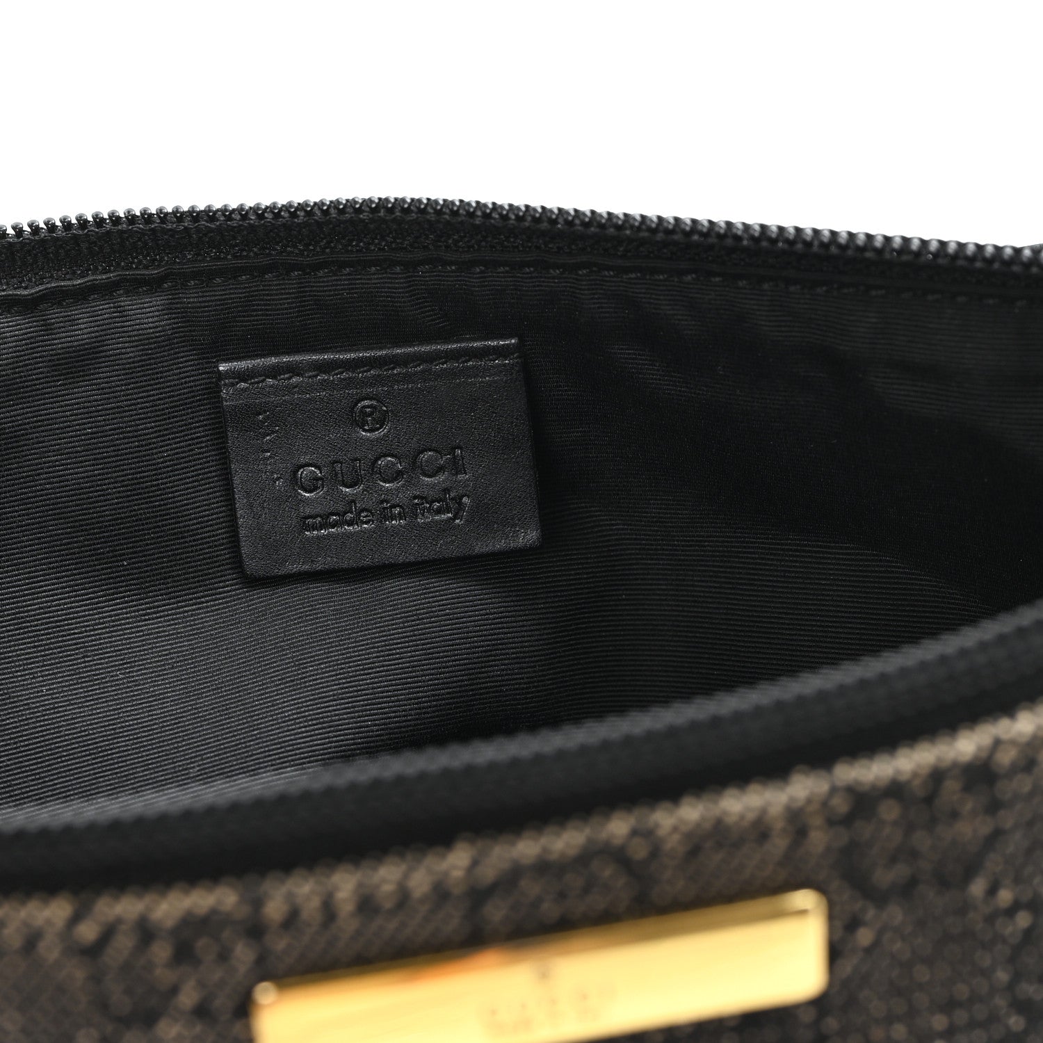 Gucci Monogram Boat Pochette Black 6 of 10