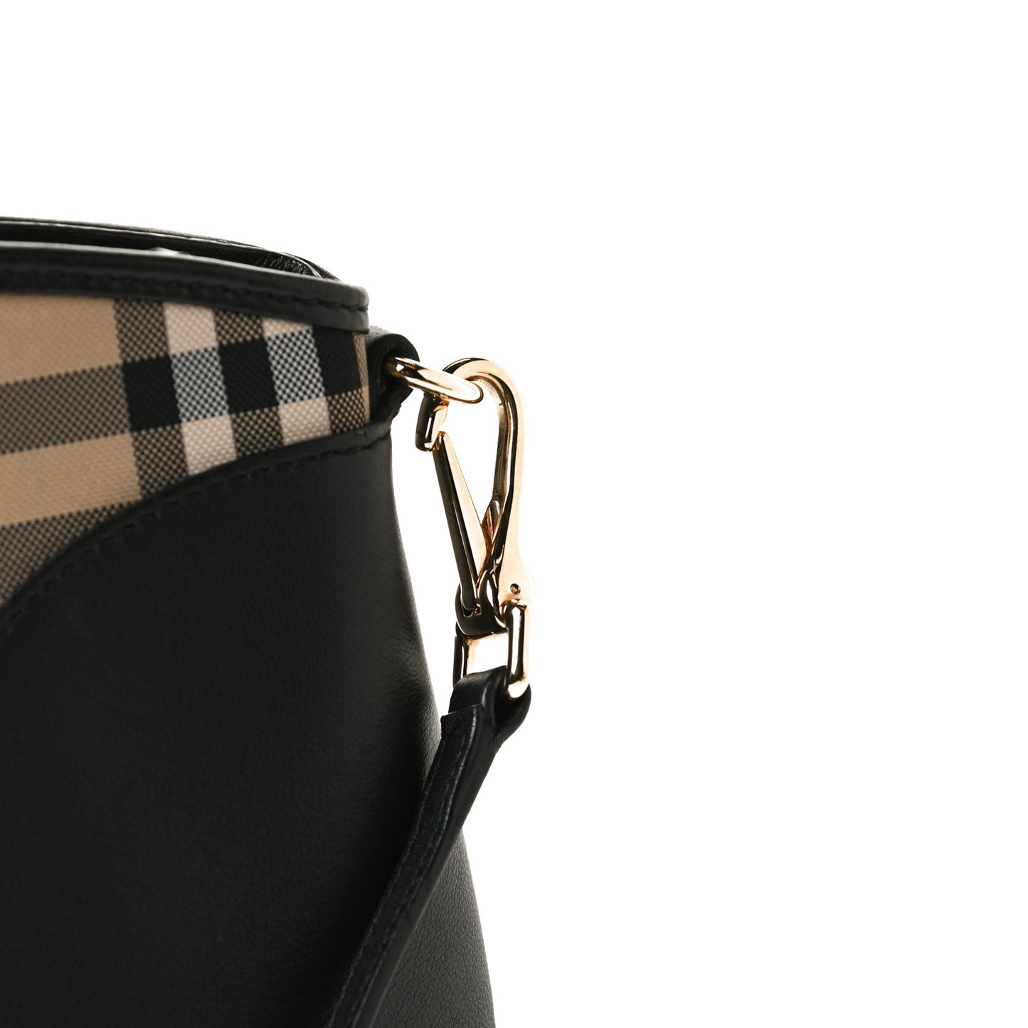 Horseferry Check Small Chichester Crossbody Clutch Bag Black