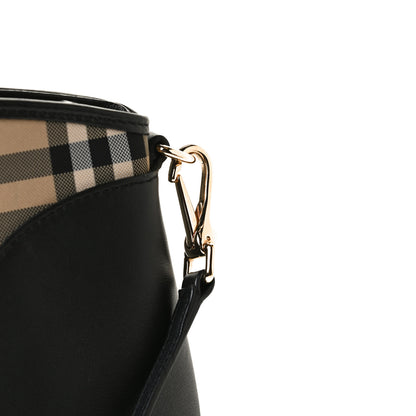 Burberry Horseferry Check Small Chichester Crossbody Clutch Bag Black 14 of 15