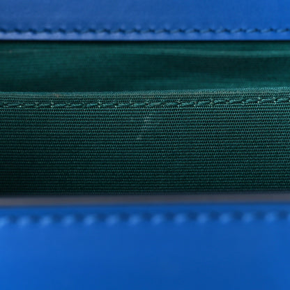 Bulgari Calfskin Serpenti Forever Top Handle Blue 14 of 15