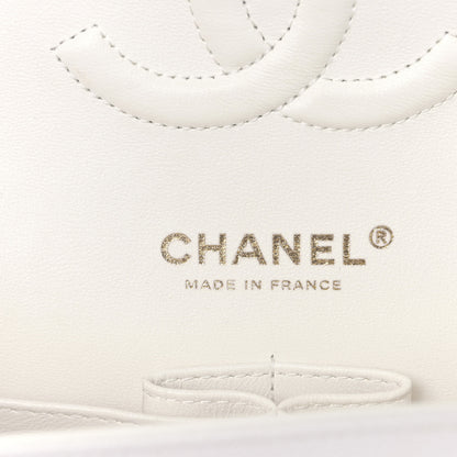 Chanel Caviar Quilted Medium Double Flap White 6 of 9