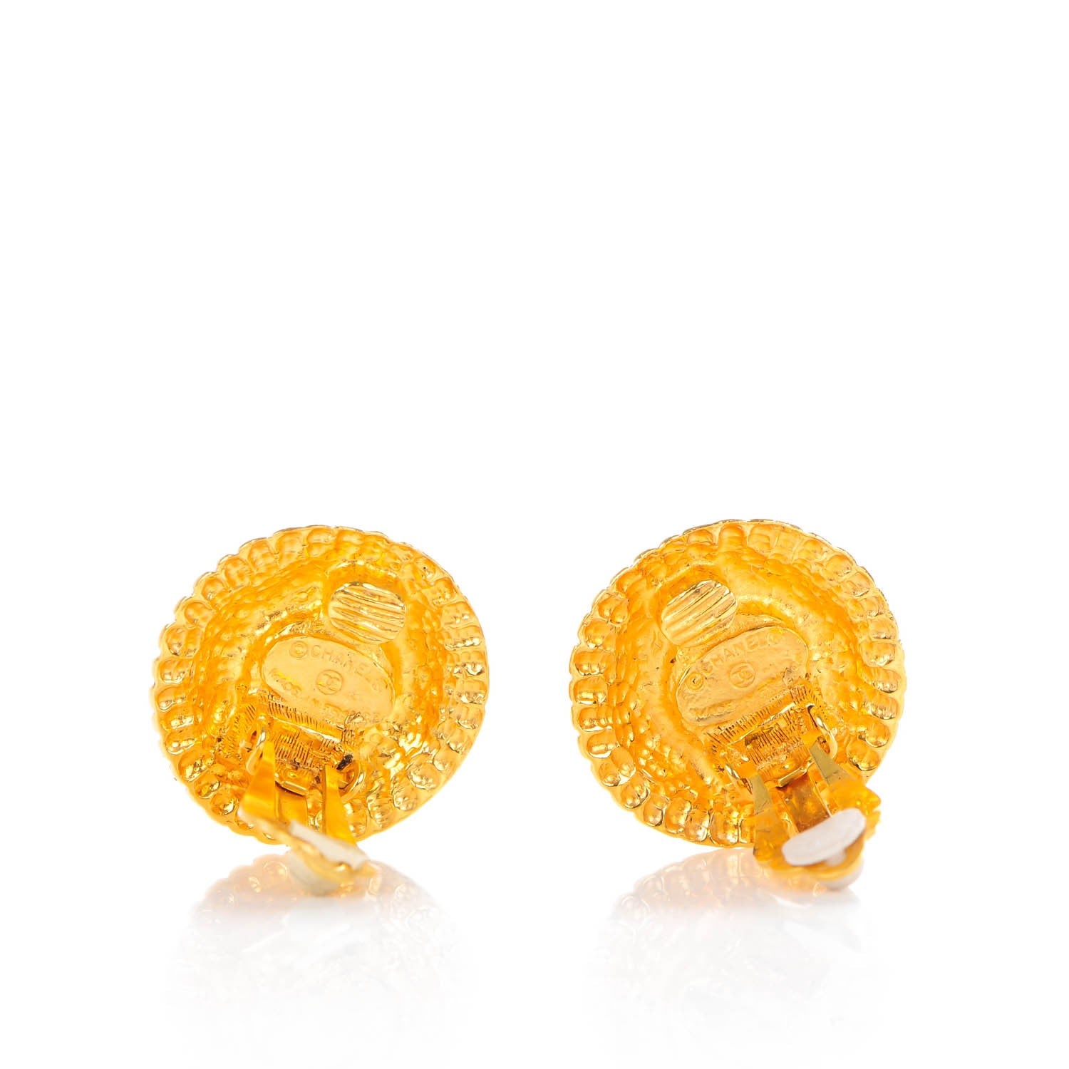 Chanel Pearl Clip On Earrings Gold 3 of 4