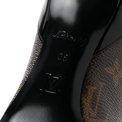 Louis Vuitton Monogram Cherie Pumps 38 Black 7 of 10