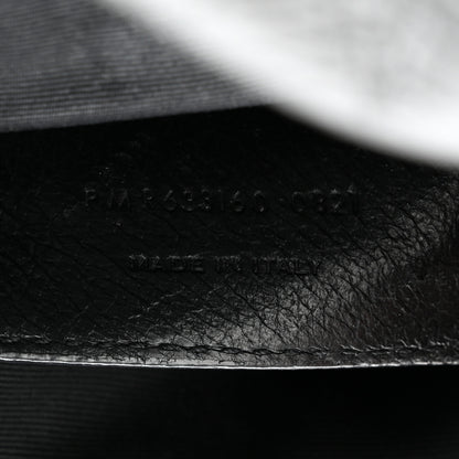 Saint Laurent Crinkled Calfskin Matelasse Monogram Baby Niki Chain Satchel Storm 7 of 12