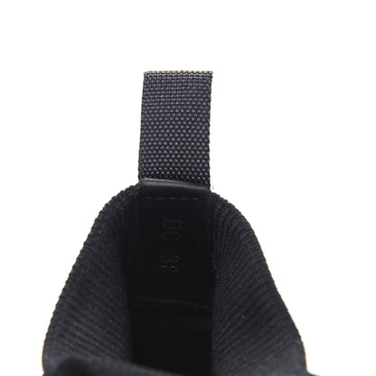 Christian Dior Technical Knit Calfskin Womens Walk'N'Dior High Top Sneakers 38 Black 9 of 9
