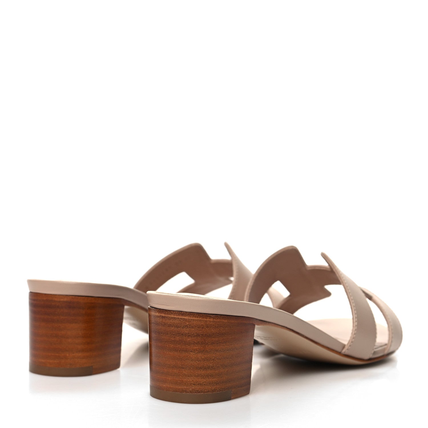 Hermes Calfskin Oasis Sandals 37 Beige Nude 4 of 9