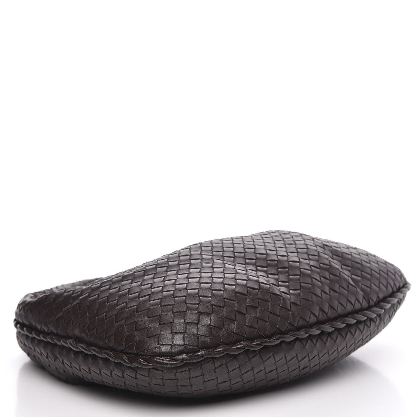 Nappa Intrecciato Small Veneta Hobo Ebano