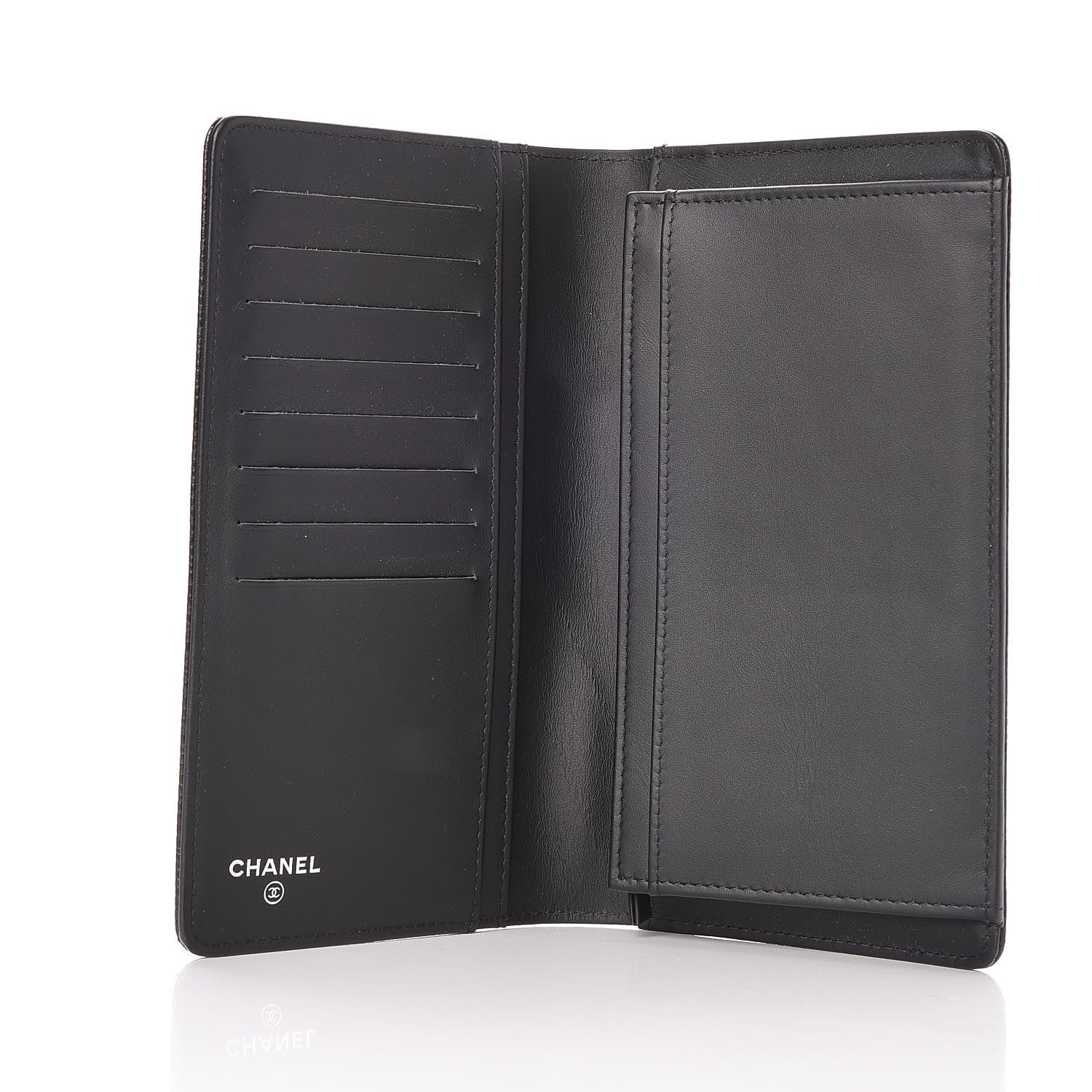 Chanel Caviar Timeless CC Yen Wallet Black 5 of 9