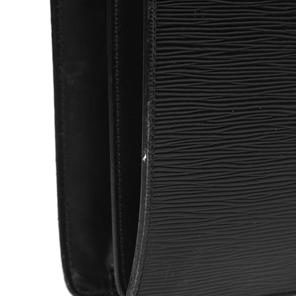 Louis Vuitton Epi Serviette Fermoir Briefcase Black 17 of 23