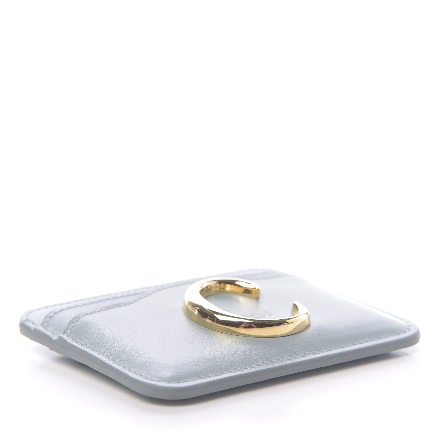 Chloe Calfskin C Card Holder Faded Blue 4 of 8