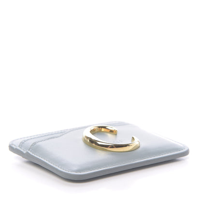Chloe Calfskin C Card Holder Faded Blue 4 of 8