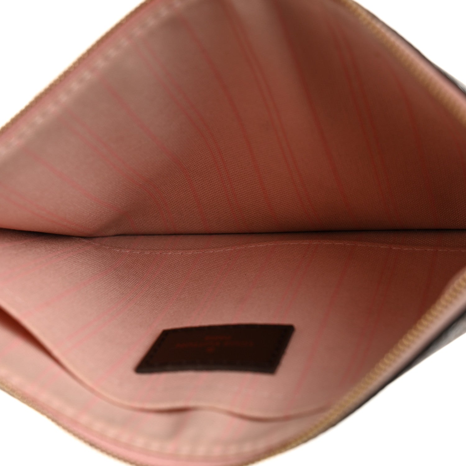 Louis Vuitton Damier Ebene Neverfull MM GM Pochette Rose Ballerine 5 of 20