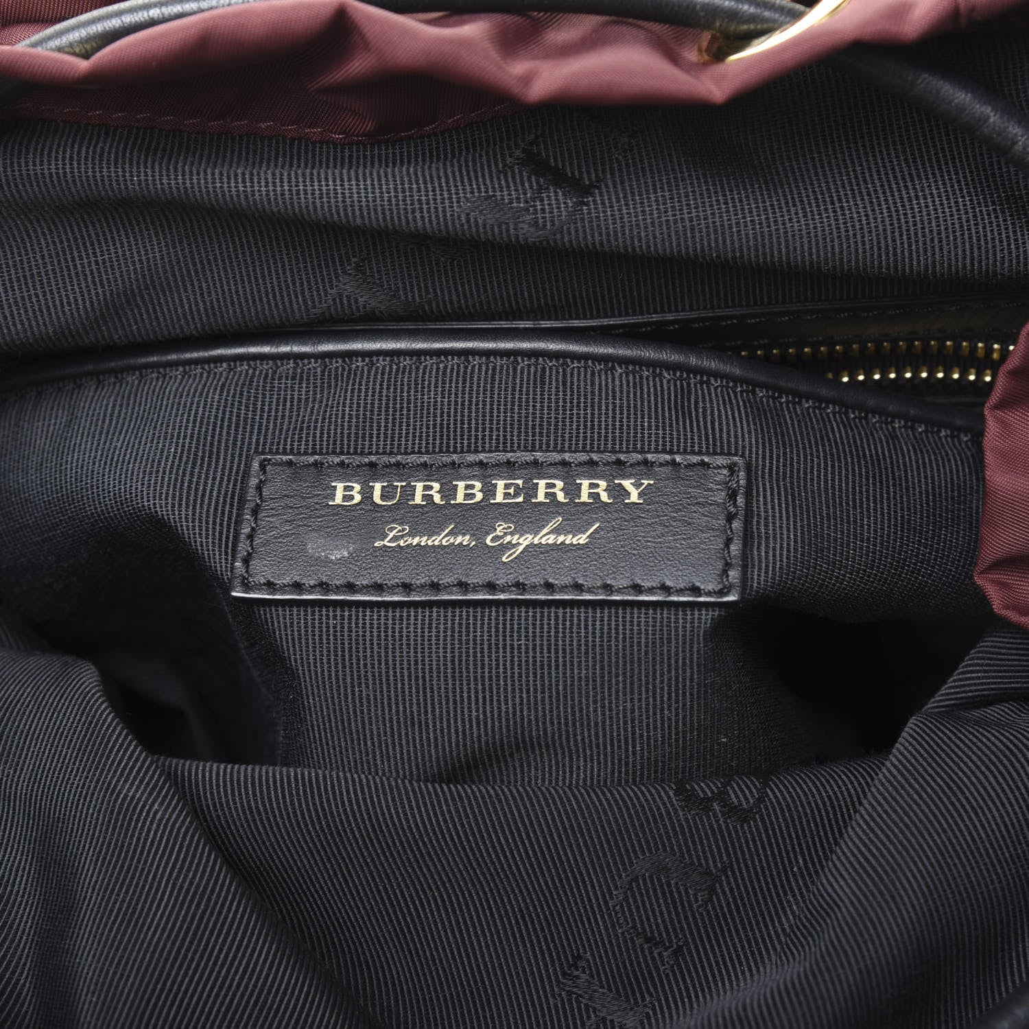 Burberry Nylon Medium Rucksack Backpack Burgundy Red 7 of 9