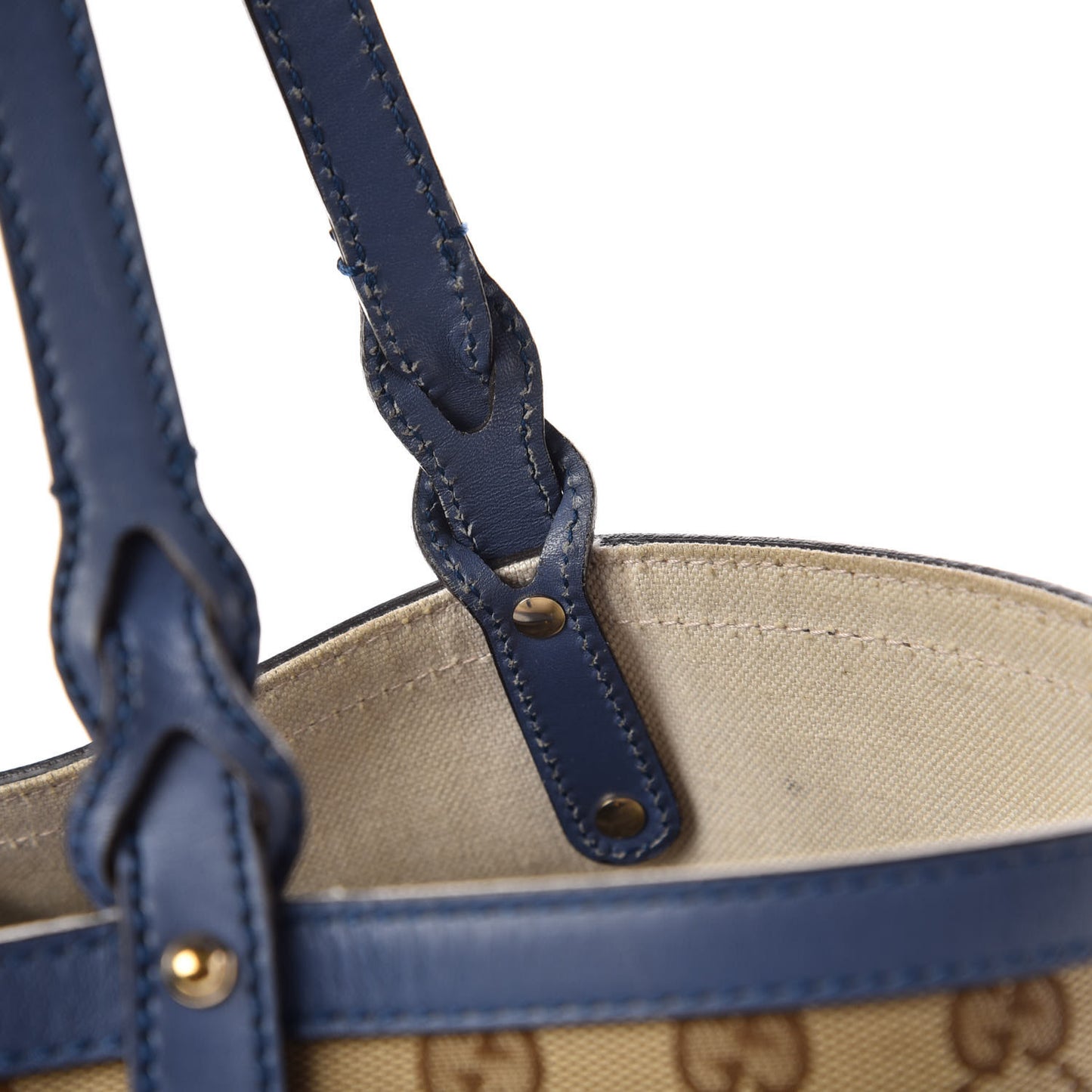 Monogram Medium Craft Tote Turquoise