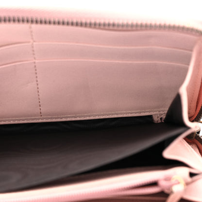 Gucci Calfskin Matelasse GG Marmont Zip Around Wallet Perfect Pink 5 of 6