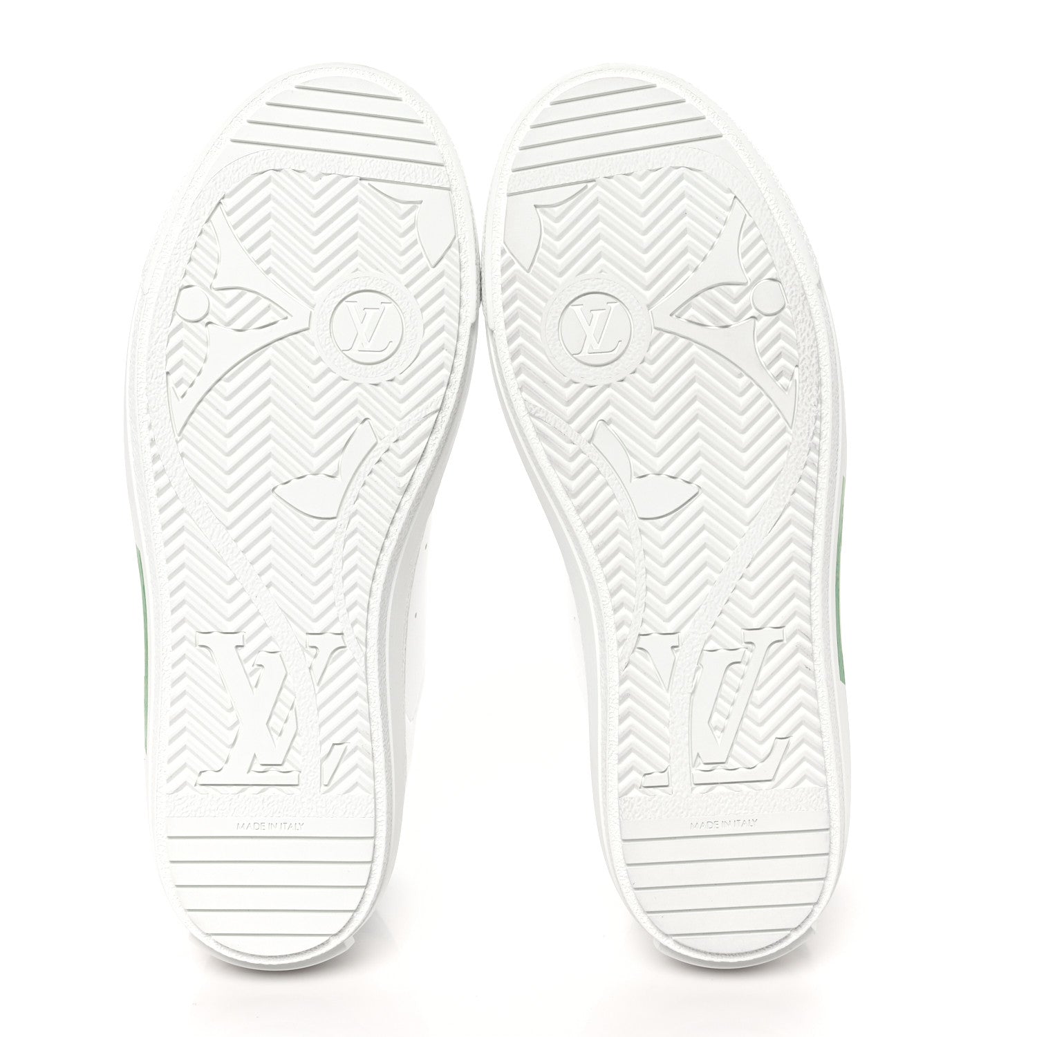 Louis Vuitton Calfskin Charlie Sneaker 40 White Green 5 of 8