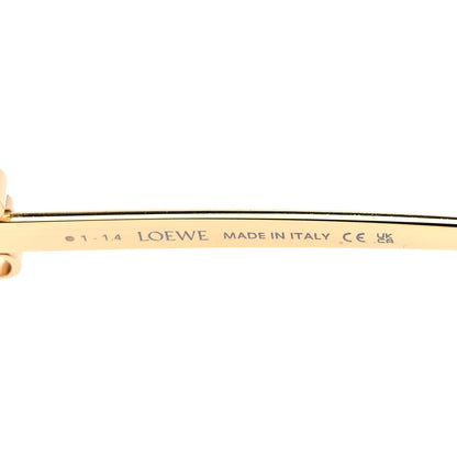 Loewe Metal Anagram Hexagonal Sunglasses LW40115U Smoke Moka Gold 6 of 6