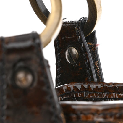 Fendi Zucca Patent Small Chef Shopping Tote Tobacco Moro 9 of 11