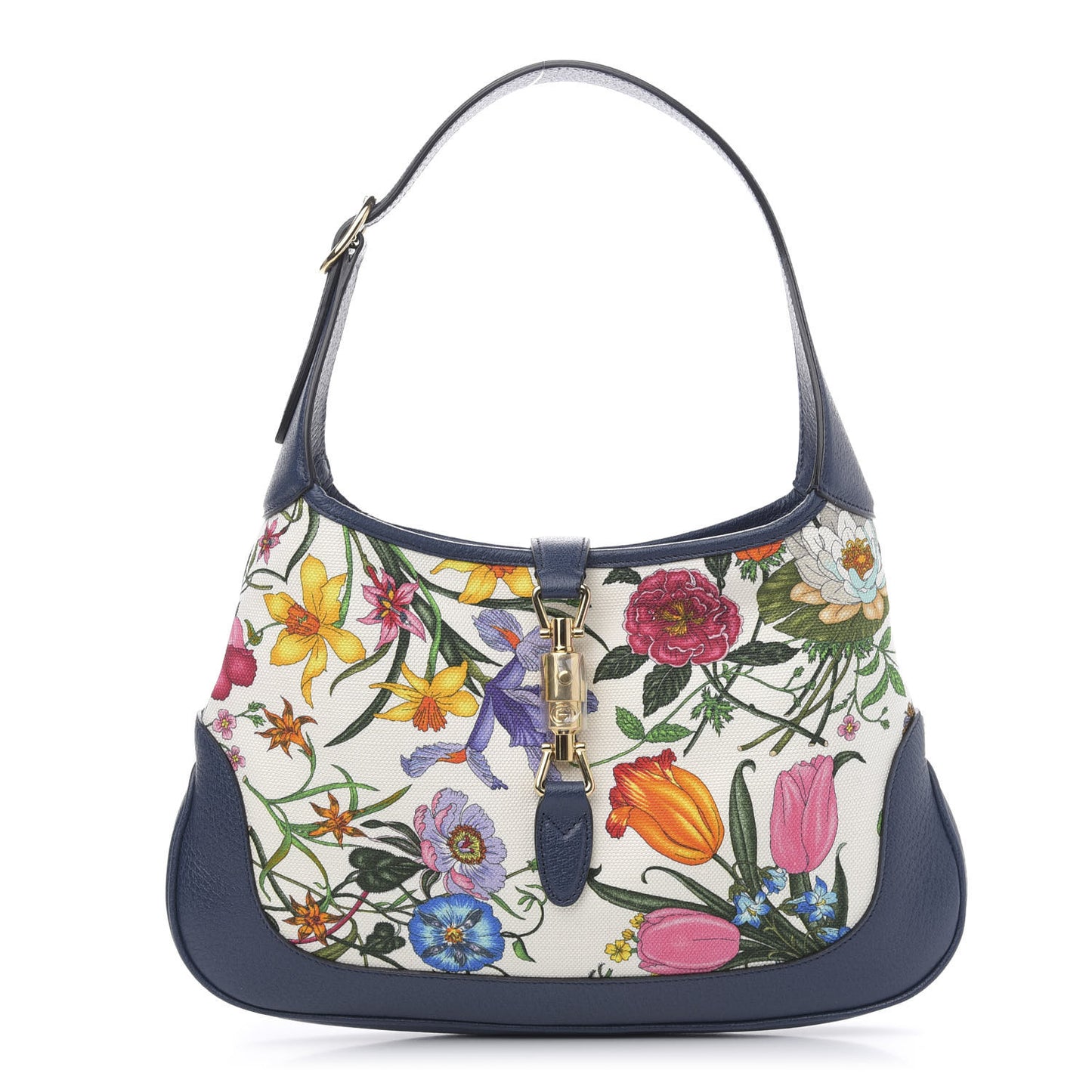 Canvas Flora Medium Jackie Hobo Blue Agata