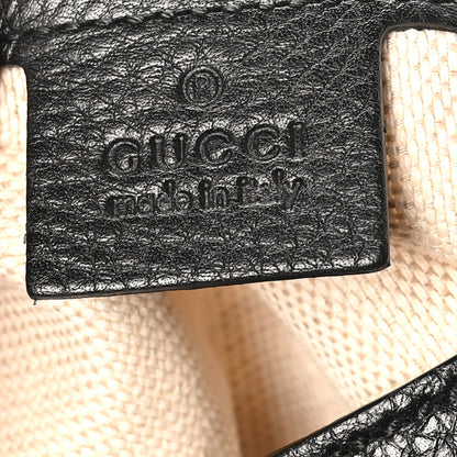 Gucci Pebbled Calfskin Medium Soho Chain Shoulder Bag Black 6 of 10